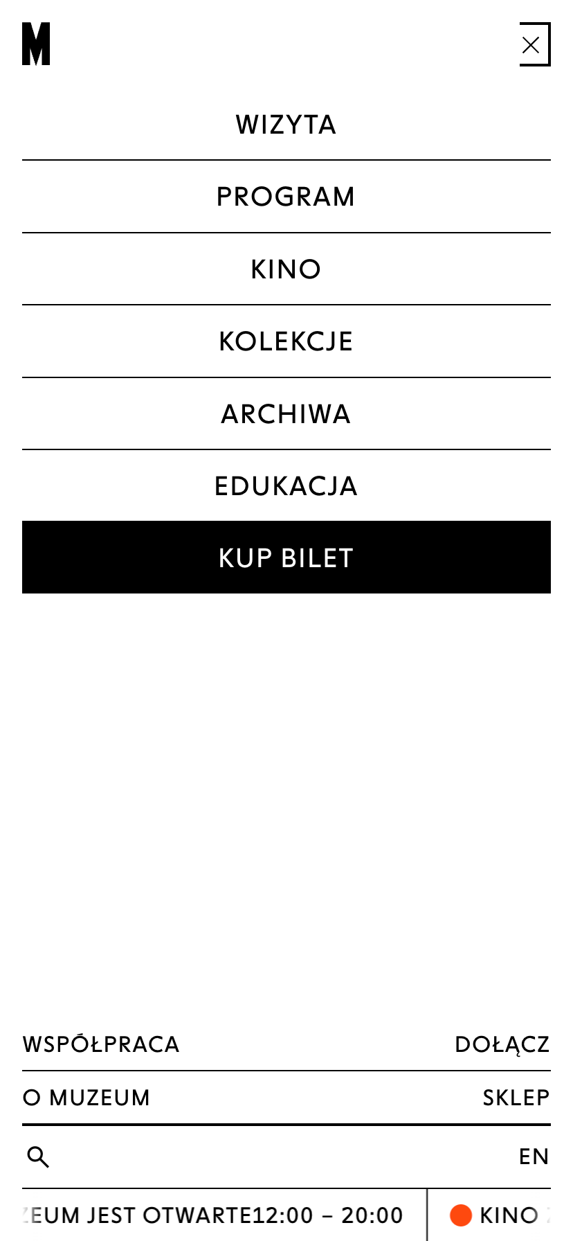 Muzeum Sztuki Nowoczesnej - widok mobilny 2